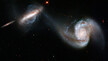 La danza di due galassie, vista dal telescopio spaziale Hubble (fonte: NASA/ESA/Hubble Heritage Team) (ANSA)