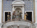 Venezia, sulla Torre dell'Orologio sfilano i Re Magi dell'Epifania (ANSA)