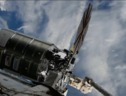 È attraccata con successo, alle 12,25 ora italiana, la navetta Cygnus che portava quattro tonnellate di rifornimenti per la Stazione Spaziale Internazionale (Fonte: NASA) (ANSA)