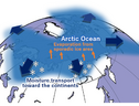 La maggiore quantità di acqua che evapora dall’Oceano Artico a causa del riscaldamento climatico finisce più a Sud, aumentando le nevicate su Europa e Asia settentrionali (Fonte: Tomonori Sato) (ANSA)