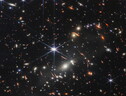 L'ammasso di galassie SMACS 0723 (fonte: NASA, ESA, CSA, STScI) (ANSA)