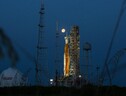 Il razzo Sls e la capsula Orion al Kennedy Space Center in Florida (fonte: Nasa) (ANSA)
