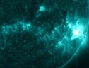 Il brillamento solare del 28 marzo ripreso dalla sonda Sdo (fonte: Nasa) (ANSA)