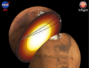 Rappresentazione artistica del nucleo di Marte (fonte: NASA/JPL and Nicholas Schmerr) (ANSA)