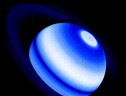 L'inattesa emissione di raggi ultravioletti, nell’immagine composita ottenuta unendo osservazioni di Cassini, Voyager 1 e Hubble (fonte: NASA, ESA, Lotfi Ben-Jaffel, IAP & LPL) (ANSA)