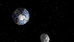 Un asteroide vicino alla Terra in una illustrazione fornita dalla Nasa (ANSA)