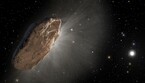 Rappresentazione artistica della come interstellare 'Oumuamua, mentre liera ossigeno avvicinandosi al Sole (fonte: NASA, ESA , Joseph Olmsted e Frank Summers di STScI) (ANSA)