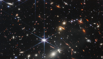 Migliaia di galassie riempiono questa immagine di Webb ad alta risoluzione nel vicino infrarosso dell'ammasso di galassie SMACS 0723 (fonte: NASA, ESA, CSA, STScI) (ANSA)