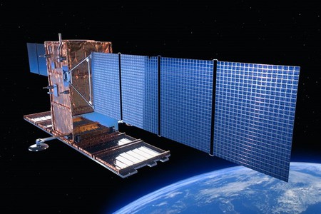 Rappresentazione artistica del nuovo satellite italiano Cosm-SokyMed  (fonte: Asi)