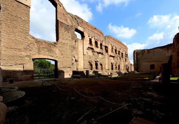 Terme di Caracalla, la natatio (piscina) cos come si presenta ora (Foto u.s. soprintendenza) © ANSA