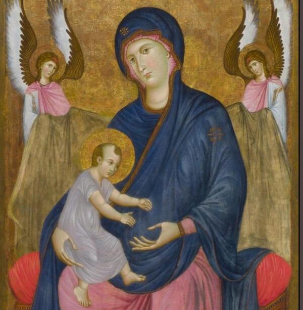 Restaurata la Madonna con bambino di Manfredino d'Alberto © ANSA