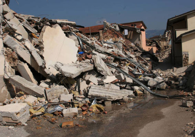 Terremoto dell'Aquila del 2009 (fonte:INGV) © Ansa