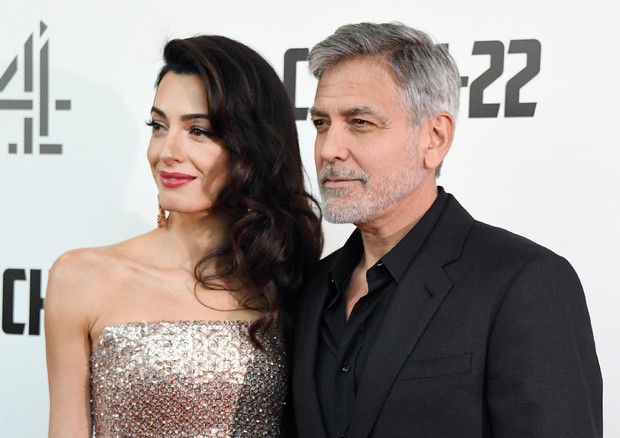 George Clooney sua moglie Amal © ANSA
