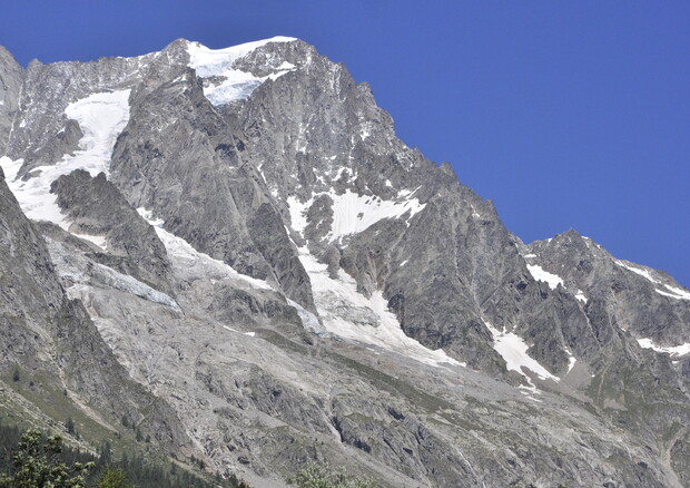 il ghiacciaio in Val Ferret © ANSA
