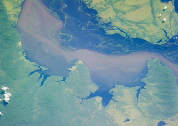  L'inondazione del 2013 fra Cina e Russia, vista dai satelliti (fonte: NASA) © Ansa
