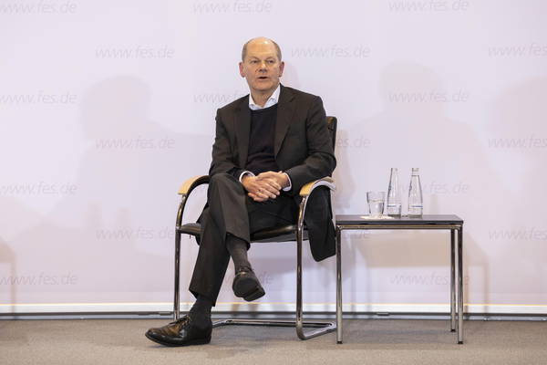 Olaf Scholz Meets With Climate Activists At Friedrich Ebert Foundation