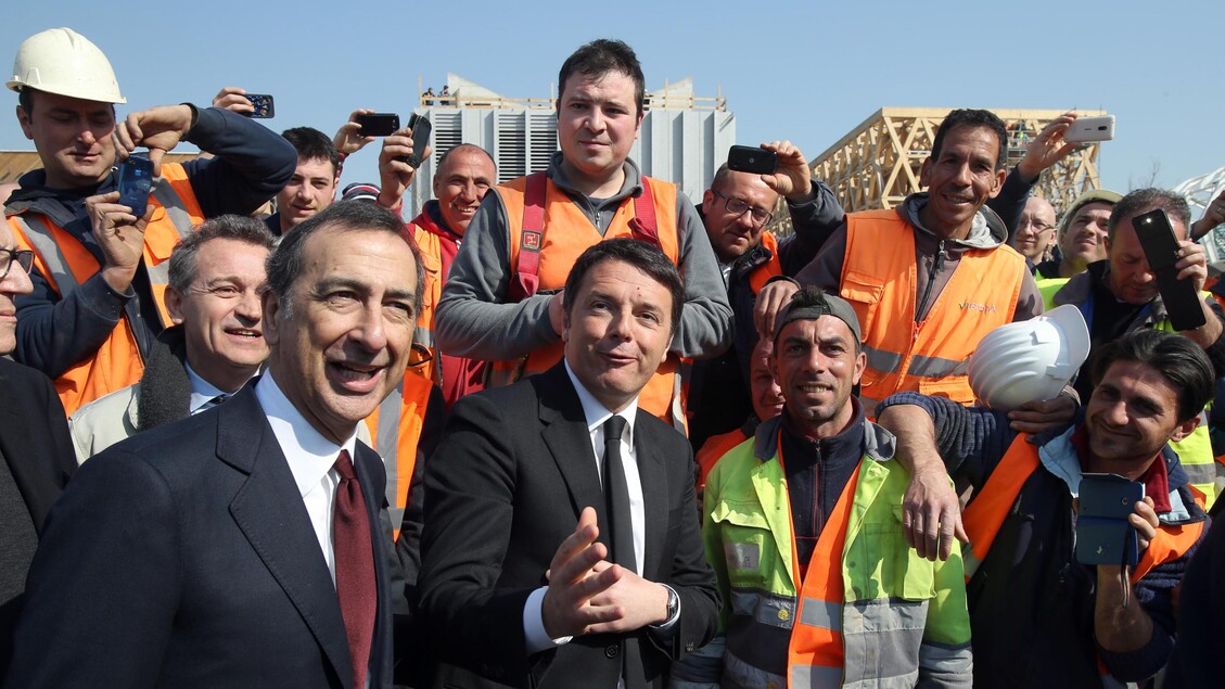 Renzi visits Milan Expo 2015 site - ALL RIGHTS RESERVED