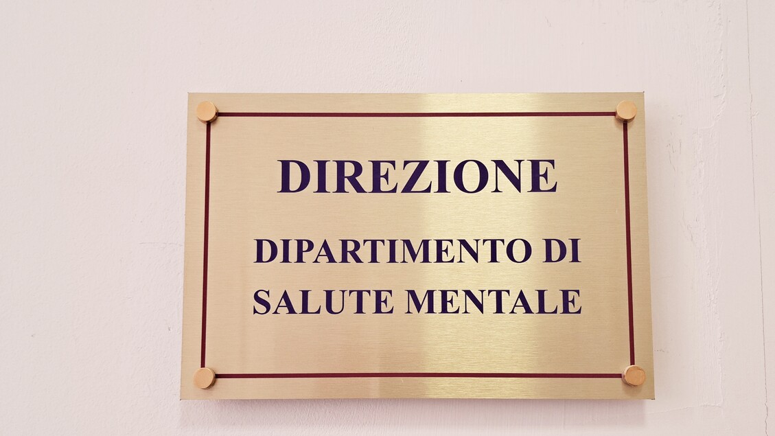 Targa Dipartimento di Salute Mentale della Asl Roma 2