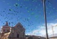 Mattarella a L'Aquila, volano palloncini nero-verdi © ANSA
