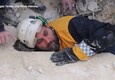Terremoto in Siria, il salvataggio del piccolo Hakim (ANSA)