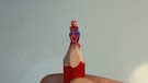 La punta di una matita prende le sembianze di Spider-Man(ANSA)