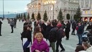 Trieste, il sindaco Dipiazza alla cerimonia di accensione degli alberi di Natale (ANSA)
