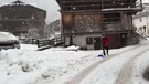 Maltempo in Veneto, abbondante nevicata a Falcade (ANSA)