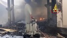 Sassari, incendio nello stabilimento dell'azienda di rifiuti Gesam(ANSA)