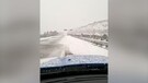 Maltempo, intensa nevicata nel Nuorese: la Statale 389 var imbiancata (ANSA)