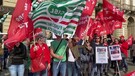Torino, presidio unitario dei sindacati contro l'accordo firmato da Anaste (ANSA)