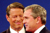 George W. Bush e Al Gore (ANSA)