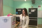 Raggi al voto nel quartiere Ottavia a Roma