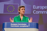 La commissaria Ue alla Concorrenza, Margrethe Vestager (ANSA)