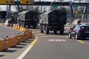 Bergamo, il convoglio militare che trasporta le bare verso l'autostrada