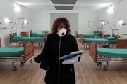 Coronavirus, terminati i lavori all'ospedale da campo nella Fiera di Bergamo