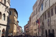 Le Frecce Tricolori sorvolano Perugia
