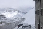 Alto Adige, neve al passo dello Stelvio