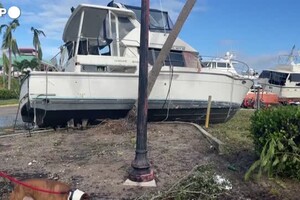 Florida, la citta' di Fort Myers colpita dall'uragano Ian (ANSA)