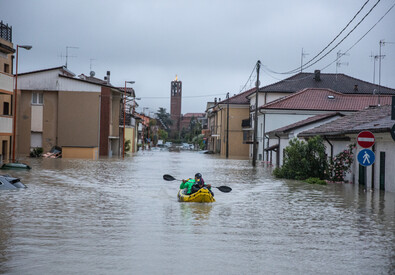 Alluvione a Cesena (ANSA)