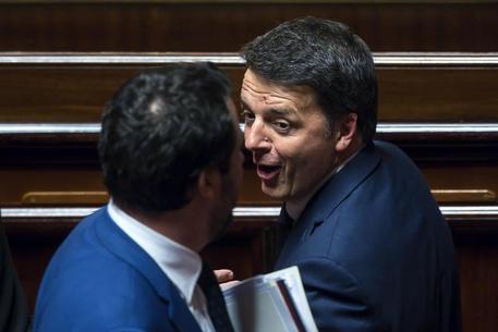 Matteo Renzi e Matteo Salvini in una foto di archivio © ANSA 
