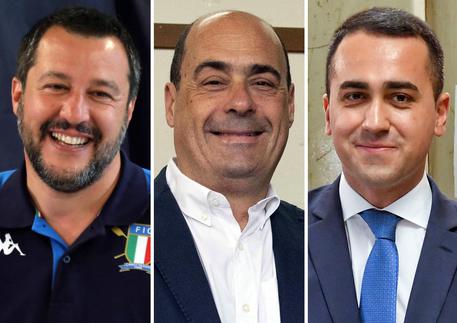 Salvini, Zingaretti, Di Maio © ANSA