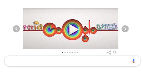Il doodle di google per festeggiare i 50 anni del gay pride © ANSA