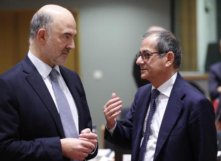 Moscovici e Tria in una foto di archivio © ANSA