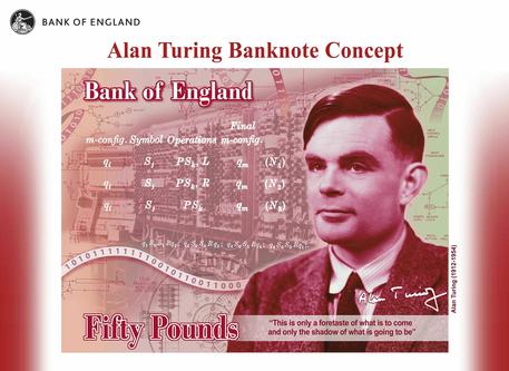 Alan Turing sulla banconota da 50 sterline (fonte: (Peter Byrne/PA via AP) © AP