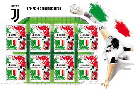 Calcio: Juve; arriva il 15.mo francobollo italiano © ANSA
