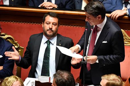 Matteo Salvini e Giuseppe Conte (archivio) © ANSA 