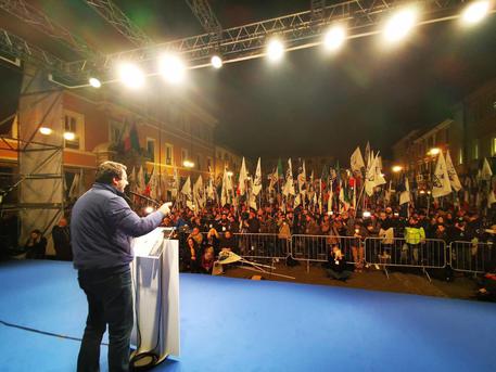 La foto in un tweet di Matteo Salvini © ANSA