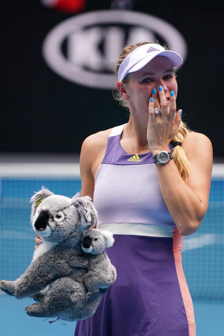 Caroline Wozniacki agli Australian Open 2020 © EPA