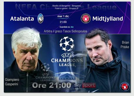 UEFA Champions League, Atalanta-Midtjylland © ANSA