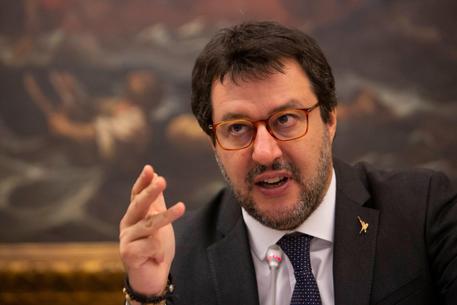 Il segretario della Lega Matteo Salvini © 